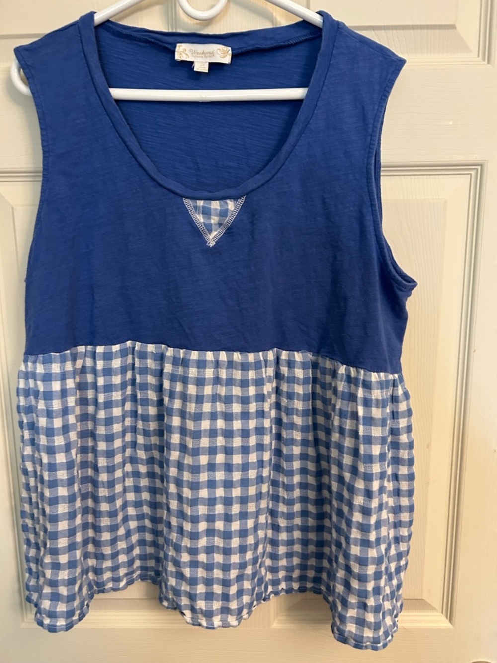 Suzanne Betro Weekend Royal Blue Knit Top
